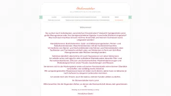 Website Screenshot: Stickereiatelier KarSchmid - Stickereiatelier | Willkommen im Atelier von Karin Lehrl - Date: 2023-06-26 10:22:27