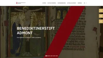 Website Screenshot: Benediktinerstift Admont - Home - DE - Date: 2023-06-26 10:22:27
