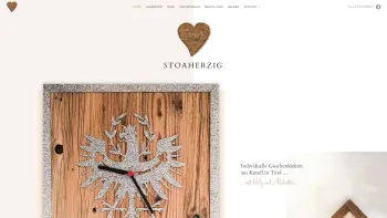 Website Screenshot: Rosic Jasmina & Edina STOAHERZIG - Stoaherzig - Geschenkideen aus Kundl in Tirol - Date: 2023-06-14 10:45:31