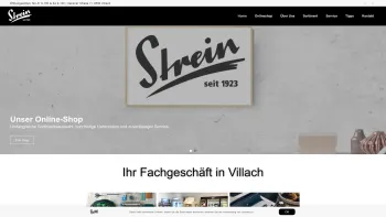 Website Screenshot: Theodor Strein Söhne Klagenfurt Ges.m.b.H - Ihr Fachgeschäft in Villach - Strein 1923 - Date: 2023-06-26 10:22:31
