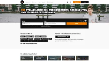 Website Screenshot: StudentJob Österreich - Studenten Job – Nebenjob – Ferialjob – Praktikum - Date: 2023-06-26 10:22:38