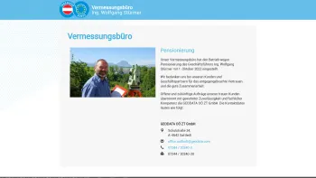 Website Screenshot: Ing. Wolfgang Stürmer Vermessungsbüro - Vermessungsbüro Ing. Wolfgang Stürmer GmbH - Date: 2023-06-26 10:22:39