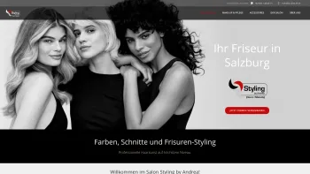 Website Screenshot: Styling by Andrea - Styling by Andrea – Ihr Friseur in Salzburg - Date: 2023-06-26 10:22:41