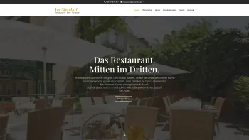 Website Screenshot: Restaurant Im Sünnhof - Restaurant, 1030 Wien – Im Sünnhof - Date: 2023-06-15 16:02:34