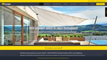 Website Screenshot: SUNSYSTEMS Sonnenschutztechnik GmbH - Sunsystems - Sonnenschutz ist unsere Stärke - Date: 2023-06-15 16:02:34