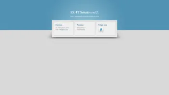 Website Screenshot: SX-IT Solutions e.U. - SX-IT Solutions | Coming Soon - Date: 2023-06-26 10:22:47