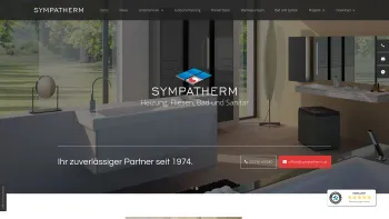 Website Screenshot: SYMPATHERM Wellness Sanitär Fliesen Heizung - Heiztechnik, Fliesen & Badmöbel | SYMPATHERM in Leobersdorf - Date: 2023-06-26 10:22:47