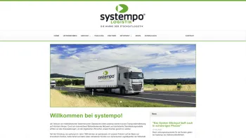Website Screenshot: SYSTEMPO Spedition & Logistik GmbH - systempo LOGISTIK - Willkommen bei systempo! - Date: 2023-06-14 10:45:36