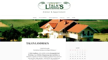 Website Screenshot: Michael TALA, Keine GALA ohne TALA, TALA'S LANDHAUS - Tala`s Landhaus – ein Gästehaus zum wohlfühlen - Date: 2023-06-26 10:22:50