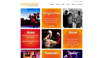 Website Screenshot: tangissimo Tango Argentino - tangissimo | Tango Argentino - Date: 2023-06-26 10:22:50