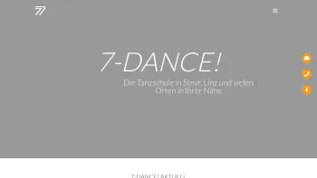 Website Screenshot: 7-Dance! Die Tanzschule GmbH - 7-Dance! Die Tanzschule - 7-Dance! Die Tanzschule - Date: 2023-06-26 10:22:53
