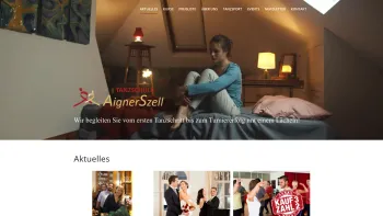 Website Screenshot: TANZSCHULE AIGNER SZELL
Die Tanzschule, die Spaß macht! - Willkommen – Tanzschule AignerSzell - Date: 2023-06-26 10:22:53