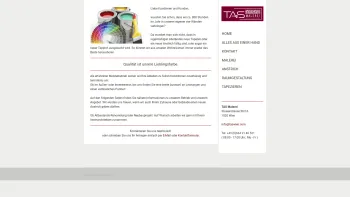 Website Screenshot: TAS Wien Trockenbau Abbruch Spachteln - TAS MALEREI - Ihr Meisterbetrieb - TAS Wien - Date: 2023-06-14 10:38:21