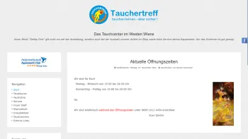 Website Screenshot: Erste Österreichische Taucherakademie - Start - Tauchertreff | Tauchen lernen - aber sicher! - Date: 2023-06-26 10:22:51