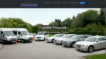 Website Screenshot: Taxi-Kleinbuszentrale - Familie Potucek – Taxi | Kleinbuszentrale | Parken - Date: 2023-06-26 10:22:56