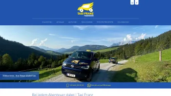 Website Screenshot: Taxi Franz Limited Fiebebrunn - Bei jedem Abenteuer dabei | Taxi Franz Fieberbrunn - Date: 2023-06-14 10:45:39