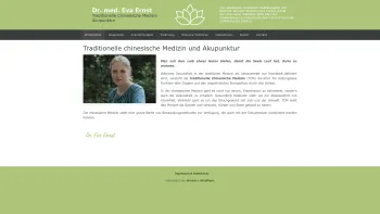 Website Screenshot: Dr. med. Eva Ernst - Traditionelle chinesische Medzin TCM u. Akpunktur 1080 Wien - Date: 2023-06-14 10:45:39