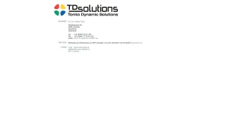 Website Screenshot: TDSolutions, Tomio Dynamics Solutions, Dynamics AX, Axapta, C# - Harald Tomio Web Site - Date: 2023-06-26 10:22:59