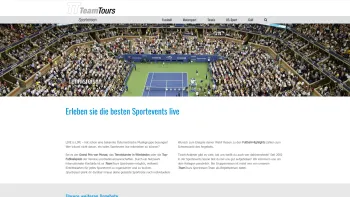 Website Screenshot: Teamtours - Teamtours Sportreisen - Live die besten Sportevents erleben - Date: 2023-06-26 10:23:02
