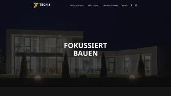 Website Screenshot: tech 3 GmbH - Fokussiert Bauen | Tech3 Projektentwicklung - Date: 2023-06-26 10:23:02