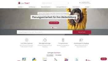 Website Screenshot: tecTrain GmbH - tecTrain IT-Seminarzentren | IT und Online Kurse | EDV und Management Seminare | Wien | Graz | Österreich - Date: 2023-06-26 10:23:02