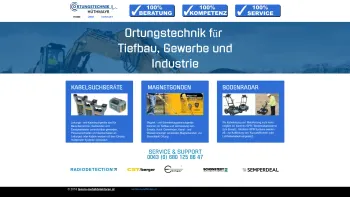 Website Screenshot: Ortungstechnik, Metallsuchgeräte Hüthmayr / Österreich - Ortungstechnik für Tiefbau, Gewerbe und Industrie - Date: 2023-06-26 10:23:06