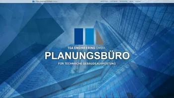 Website Screenshot: TGA Engineering GmbH - TGA ENGINEERING Planungsbüro für technische Gebäudeausrüstung - Date: 2023-06-26 10:23:10