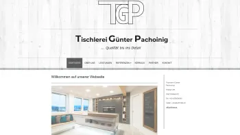Website Screenshot: Günther www.tgp.at Tischlerei Günter Pachoinig Globasnitz Völkermarkt Kärnten Österreich - Tischlerei Günter Pachoinig - Startseite - Date: 2023-06-26 10:23:10