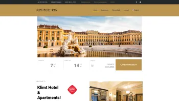 Website Screenshot: The Art Hotel Vienna - Klimt Hotel – Hotel & Apartments in Wien - Date: 2023-06-15 16:02:34