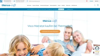 Website Screenshot: Thermo-Soft - Visco Matratze kaufen bei Thermo-Soft - Date: 2023-06-14 10:45:42