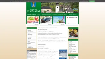 Website Screenshot: Gemeindeamt Thomatal - Die Gemeinde Thomatal im Lungau im SalzburgerLand - Thomatal im Lungau - Date: 2023-06-14 10:45:45