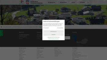 Website Screenshot: Gemeindeamt Gemeinde Thüringerberg - Gemeinde Thüringerberg - Startseite - Date: 2023-06-26 10:23:13