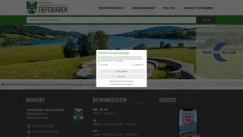 Website Screenshot: Tiefgraben Gemeinde Region Regional Regionales Information System Gemeinde Gemeinden - Tiefgraben - GEM2GO WEB - Zentrum - Date: 2023-06-26 10:23:16