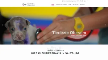 Website Screenshot: Tierklinik Oberalm - Tierärzte Oberalm - Date: 2023-06-26 10:23:16