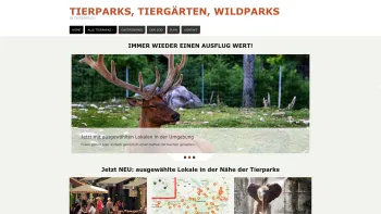 Website Screenshot: tiergarten tierpark zoo österreich bundesländer tiere wildpark - Tierparks, Tiergärten, Wildparks - in Österreich - Date: 2023-06-26 10:23:16
