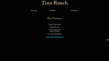 Website Screenshot: Tina Rauch & Country Time Special - Tina Rauch - Date: 2023-06-14 10:37:29