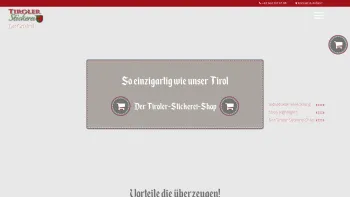 Website Screenshot: Tiroler Stickerei - Tiroler Stickerei Das Original - Date: 2023-06-26 10:23:22