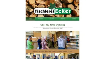 Website Screenshot: Tischlerei Ecker - Tischlerei Steyr | Oberösterreich | Tischlerei - Gerhard Ecker - Date: 2023-06-15 16:02:34