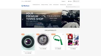 Website Screenshot: Toalson Austria - Tennis Shop TOALSON AT | Tennis Shop for TOP Tennis Rackets and more - Date: 2023-06-26 10:23:28