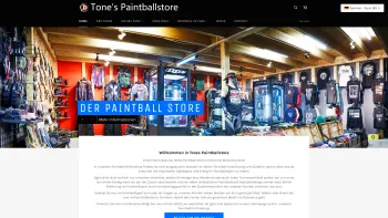 Website Screenshot: Tones Paintball Store und Online Shop - Tone's Paintballstore - der Shop für Österreich, Deutschland, Schweiz - Date: 2023-06-26 10:23:28