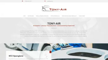 Website Screenshot: tonyair gmbh - Kfz - Spenglerei :: Oldtimer Lackierung :: Oberösterreich - Tony Air GmbH | Anton Mayringer - Date: 2023-06-26 10:23:31
