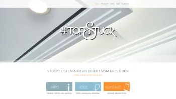 Website Screenshot: TopStuck GmbH - Stuck für Wand und Decke direkt ab Werk • TopStuck - Linz - TopStuck - Date: 2023-06-26 10:23:31