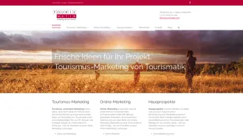 Website Screenshot: Tourismatik Marketing GmbH - Tourismus Marketing von Tourismatik - Date: 2023-06-26 10:23:33