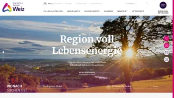 Website Screenshot: Tourismusverband Weiz - Tourismusregion Weiz - Region voll Lebensfreude - Date: 2023-06-14 10:45:52