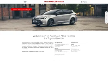 Website Screenshot: Toyota Handler NewHolland Handler MacDon Handler 
Alois Handler Gesellschaft m.b.H - Toyota Händler, Ternitz, Alois Handler Gesellschaft m.b.H. - Date: 2023-06-26 10:23:33