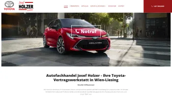 Website Screenshot: Toyota Holzer - Auto-Handel J.Holzer - Ihr Toyota-Partner in Wien - Date: 2023-06-14 10:37:44