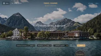 Website Screenshot: Travel Charme Fürstenhaus Am Achensee - Fürstenhaus am Achensee: Ihr 4*S Hotel in Tirol | Travel Charme - Date: 2023-06-26 10:26:49