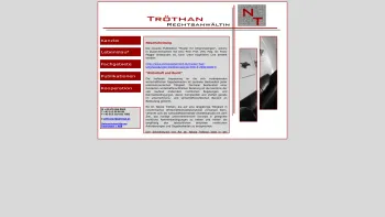 Website Screenshot: Dr. Nikola Tröthan, Rechtsanwältin - ..::Dr. Nikola Tröthan Rechtsanwältin - Index::.. - Date: 2023-06-26 10:23:42