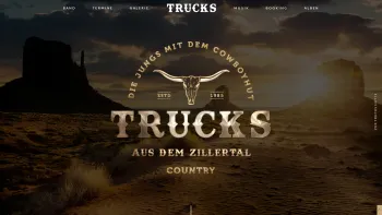 Website Screenshot: The Trucks aus dem Zillertal - TRUCKS AUS DEM ZILLERTAL · COUNTRY MUSIK - Date: 2023-06-26 10:23:45
