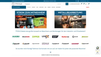 Website Screenshot: Ttools e.U. - Werkzeug und Maschinen günstig online kaufen bei TTools - Date: 2023-06-15 16:02:34